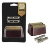 Conjunto de barra cortadora de lámina de oro para afeitadora Wahl 8164, incluye lámina y cabezal cortador de reemplazo.