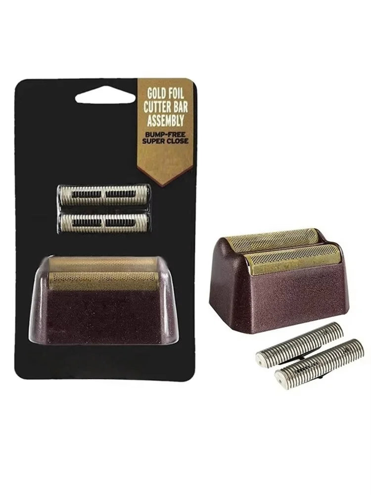 Conjunto de barra cortadora de lámina de oro para afeitadora Wahl 8164, incluye lámina y cabezal cortador de reemplazo.